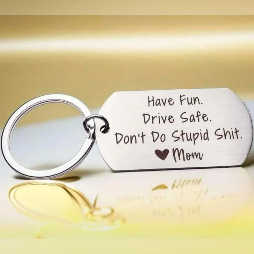 HUMOROUS & ADULT KEYCHAINS “DRIVE SAFE” MULTIPLE STYLES SEE PHOTOS